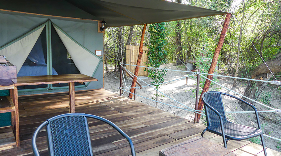 Deck and Safari tent