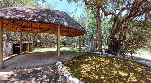 Campingplatz direkt am Okavangofluss